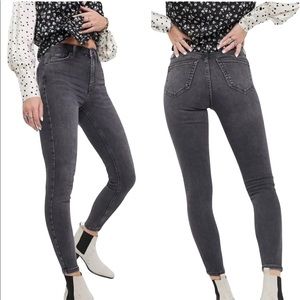 ASOS topshop 10” rise Jamie jeans washed black 29